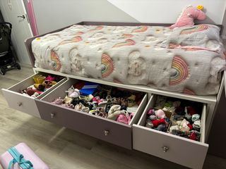 Cama nido 105/90cm con cajones