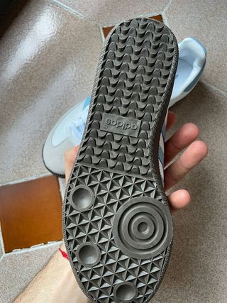 Adidas Samba Blancas y Azules