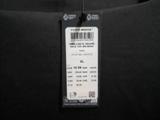 Top Negro Vero Moda Talla XL