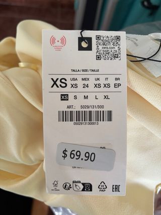 Vestido fiesta Zara NUEVO