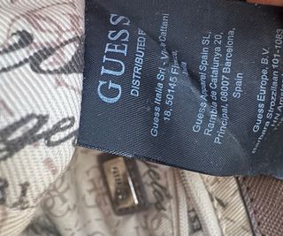 Bolso Bandolera Guess Marrón y Dorado