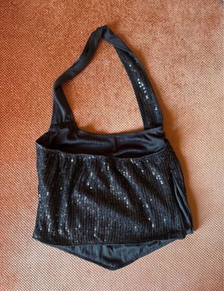Bolso negro lentejuelas