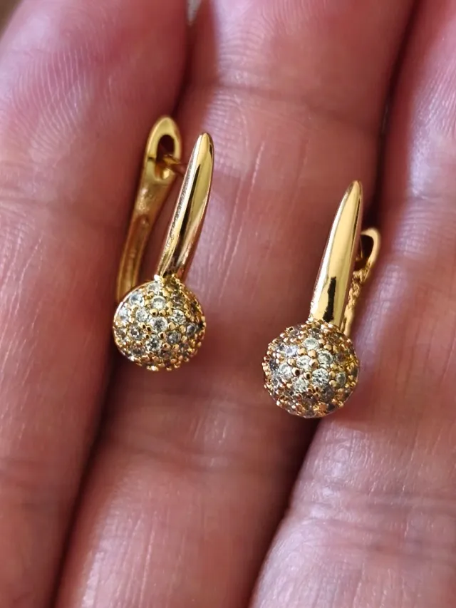 Pendientes Chapados en Oro 18k