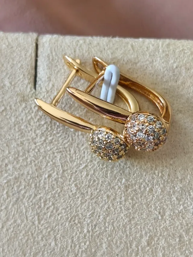 Pendientes Chapados en Oro 18k