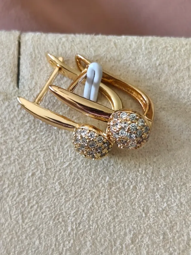 Pendientes Chapados en Oro 18k