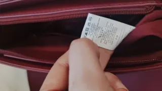 Borsa HERISSON bordeaux con foulard