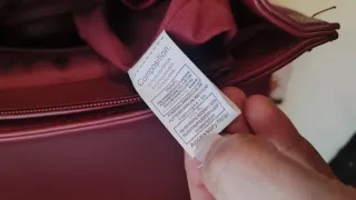 Borsa HERISSON bordeaux con foulard