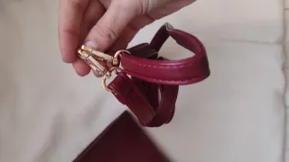 Borsa HERISSON bordeaux con foulard