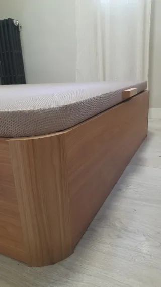 Canapé de madera + Colchón 120x180