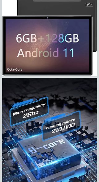Tablet 10” 6GB RAM 128GB 4G Android 11 | Nueva