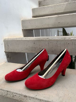Tacones rojos Angari talla 38