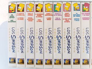 LOS SIMPSON COLECCIÓN VHS (14 CINTAS) 1998-2000