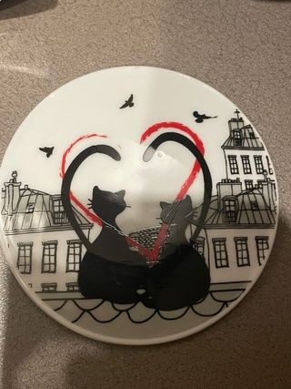 Tazza da tè con gatti in porcellana