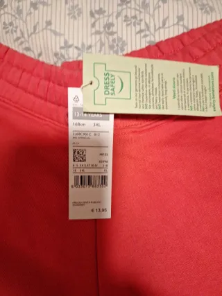 Pantalón corto Benetton rosa T.13-14 niña