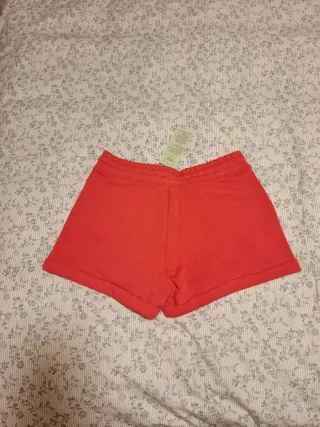 Pantalón corto Benetton rosa T.13-14 niña