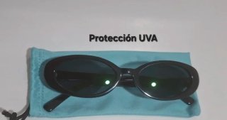 Gafas de sol ovaladas negras oferta limitada!