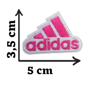 Toppa Adidas patch rosa fucsia parche logo