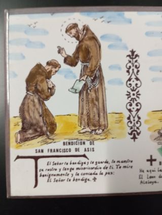Azulejo Religioso San Francisco de Asís