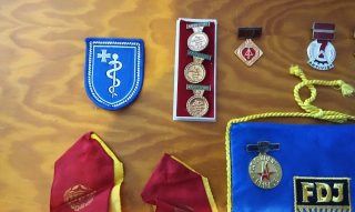 Banderines y medallas RDA, Alemania Oriental