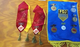 Banderines y medallas RDA, Alemania Oriental