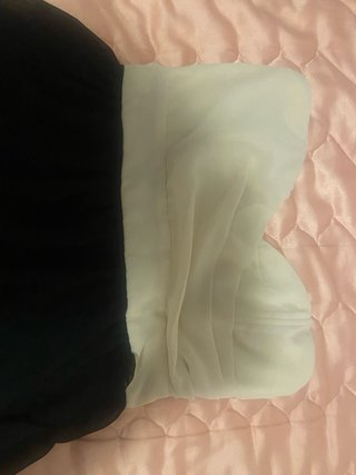 Vestido TNFC London blanco y negro