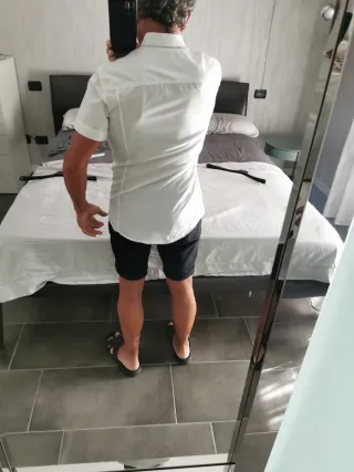 Camicia Dirk Bikkembergs bianca uomo