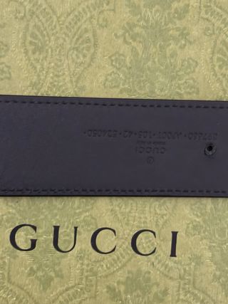 Cintura Gucci Uomo Doppia G Oro Nero