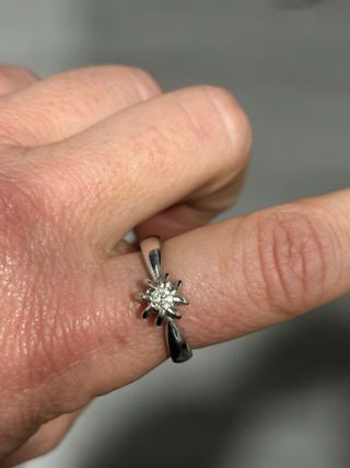 Sortija Oro Blanco 18K