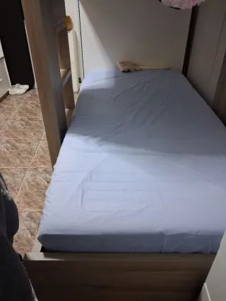 Litera  con armario + cajones + colchon