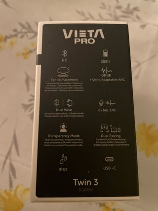 Auriculares Vieta Pro Twin 3 Noise Cancelling