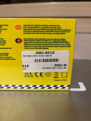 Coche Slot MSC Competicion Mg Metro Blanco