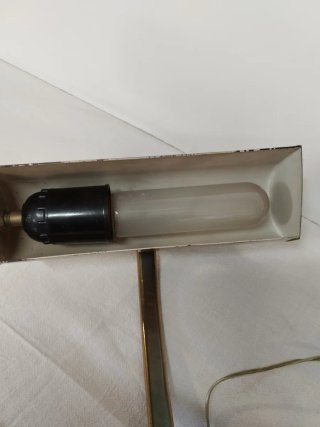 Lampada scrivania ottone anni 60 ottone funzionte