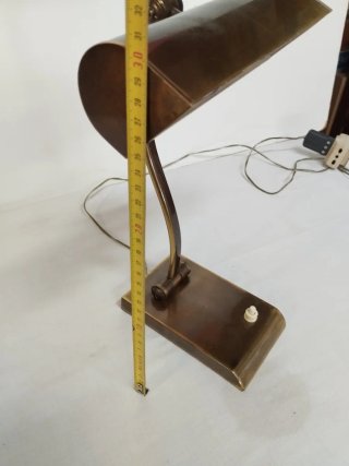 Lampada scrivania ottone anni 60 ottone funzionte