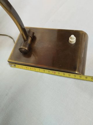 Lampada scrivania ottone anni 60 ottone funzionte