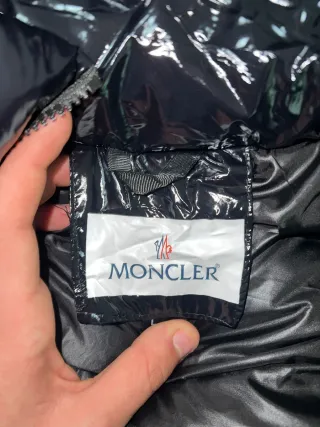 Moncler Gilet con Cappuccio Nero