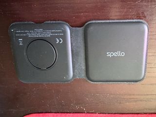 Base Carga MagSafe Pro Negro Spello 2 en 1 Iphone