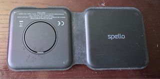 Base Carga MagSafe Pro Negro Spello 2 en 1 Iphone