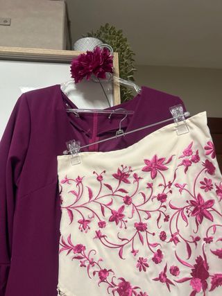 Conjunto Flamenco Buganvilla con Mantoncillo