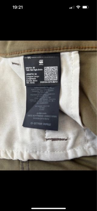 Pantalón G-Star Verde Oliva