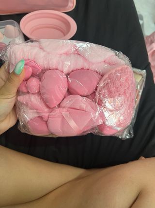 Set de brochas y esponjas de maquillaje