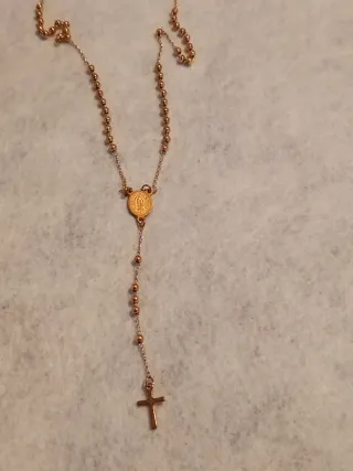 Pendientes Aro Cruz Acero Inoxidable