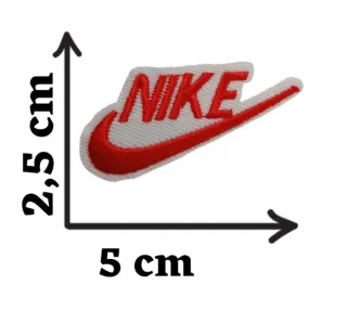 Toppa Nike Rossa e Bianca logo parche patch sport