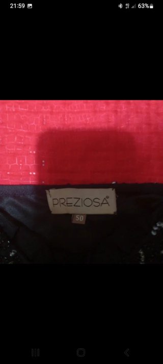 Top donna elegante nero e argento
