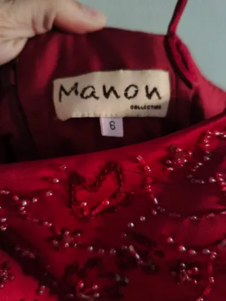 Vestido Manon burdeos Talla XS