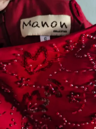 Vestido Manon burdeos Talla XS