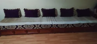 Sofá Marroquí Modular Marrón y Morado