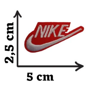 Toppa Nike Logo Rosso bianco patch parche sport