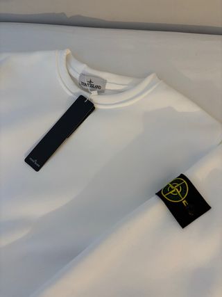 Sudadera Stone Island Talla M Blanca