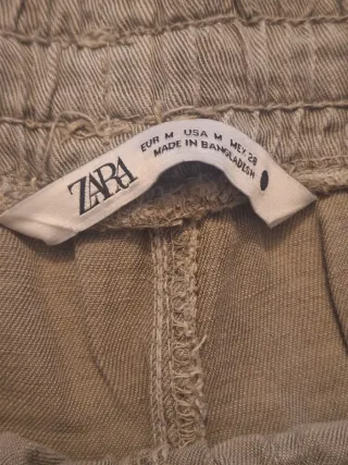 Pantalón Zara verde oliva T M