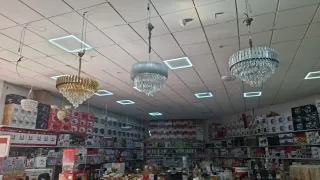 Lámpara colgante de cristal